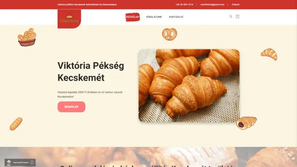 Viktória Pékség desktop